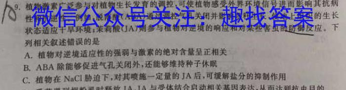 山西省2024-2023学年度下学期八年级质量评估（23-CZ141b）生物