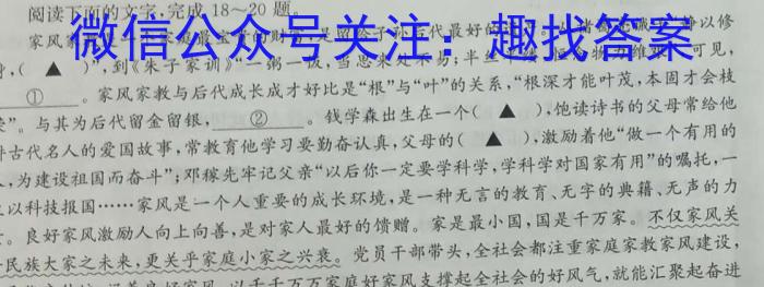 广西国品文化 2023年高考桂柳信息冲刺金卷(五)5语文