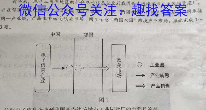 2023年普通高等学校招生统一考试 新S3·临门押题卷(二)地理.