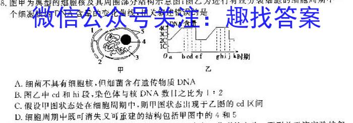 考前信息卷·第七辑 砺剑·2023相约高考 名师考前猜题卷(二)生物