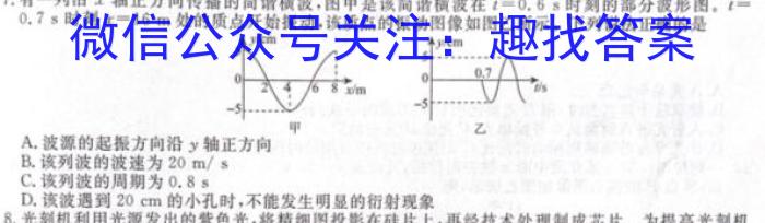 2023年高二年级九师联盟湖北省期中考试物理`