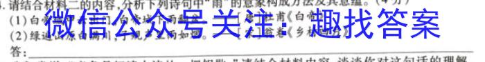 学科网2023年高三5月大联考考后强化卷(全国乙卷)语文