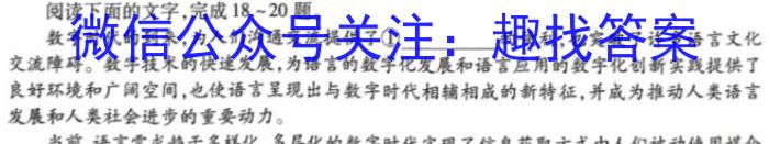 江西省2023届九年级第三次质量检测（4月）语文