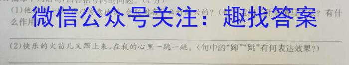 2023年普通高等学校招生全国统一考试·专家猜题卷(四)语文