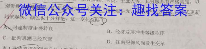 河南省创新发展联盟2023高二下学期4月期中考试（23-419B）历史