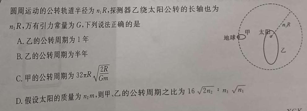 2023年邵阳三模高三5月联考-物理
