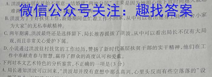 T2·2023年陕西省初中学业水平考试模拟试卷A语文