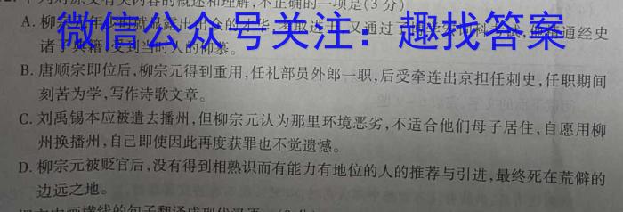 2023年4月玉林市高三年级教学质量检测语文