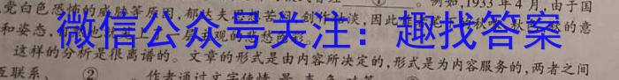 衡水金卷先享题压轴卷2023答案 湖南专版新高考A二语文