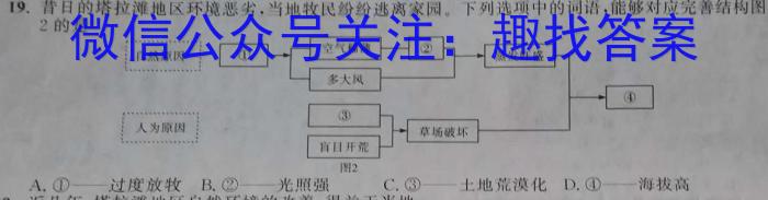 山西省晋城市2024届高二4月期中考试q地理