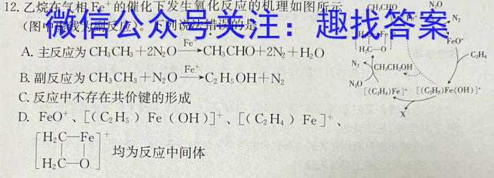 华师—附中2023年普通高等学校招生全国统一考试名校联盟·压轴卷(二)化学