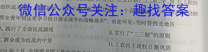 安徽省毫州市蒙城县2022-2023学年度九年级第二学期第三次模考历史