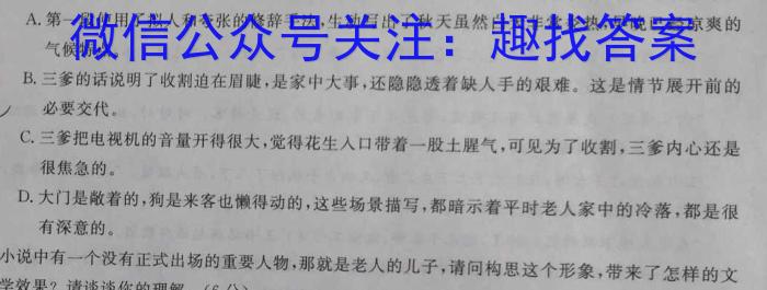 泉州市2023届普通高中毕业班适应性练习卷(2023.5)语文