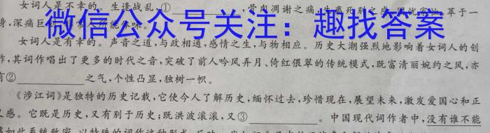 2023年商洛市第三次高考模拟检测试卷（23-432C）语文