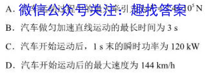 2022-2023学年青海省高一试卷4月联考(标识♠)物理.