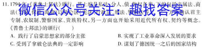 2025届河北大联考高一年级4月联考（005A·HEB）历史