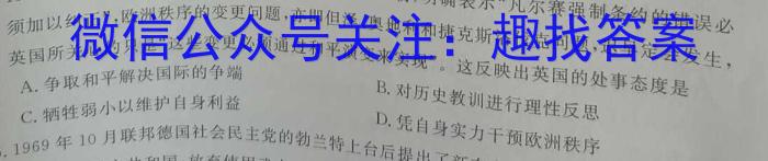 2023届中考导航总复习·模拟·冲刺卷(二)2历史