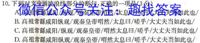 吉林省2022~2023学年度下学期高一期中考试试卷(23-453A)语文