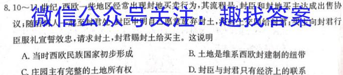 2023届福建省高三试卷4月联考(23-428C)历史