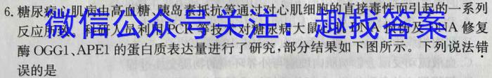 考前信息卷·第七辑 砺剑·2023相约高考 名师考前猜题卷(一)生物试卷答案