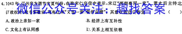 2023届柳州高中/南宁三中高三(5月)联考历史