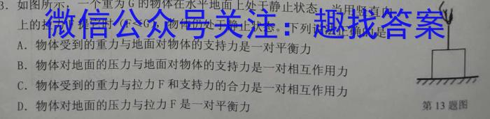 金考卷·2023年普通高招全国统一考试临考预测押题密卷(全国卷)物理.