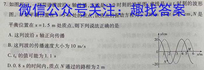 皖智教育·省城名校2023年中考最后三模（一）物理.