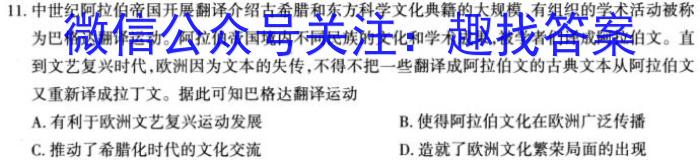 江西省吉安市2023年初中学业水平考试模拟卷历史