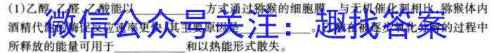 2023年陕西省普通高中学业水平考试全真模拟(一)生物