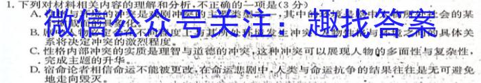 2023考前信息卷·第七辑 重点中学、教育强区 考前猜题信息卷(二)语文