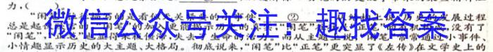 2023届高三年级西安地区八校联考(5月)语文