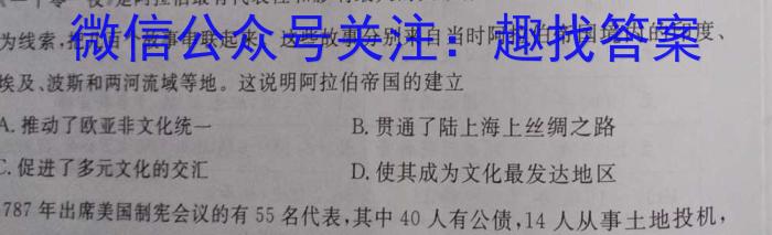 江西省2023年初中学业水平考试冲刺（二）历史