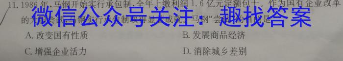 安徽省2025届七年级第七次阶段性测试(R-PGZX G AH)历史