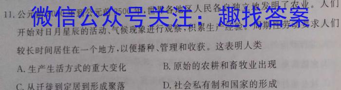 长沙市第一中学2022-2023学年度高二第二学期期中考试历史