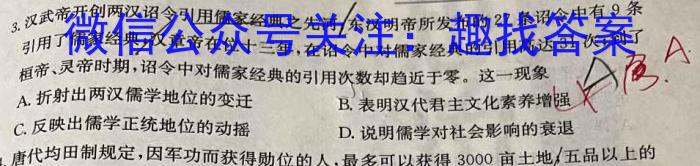 贵州省六盘水市2023年高三适应性考试(二)历史试卷