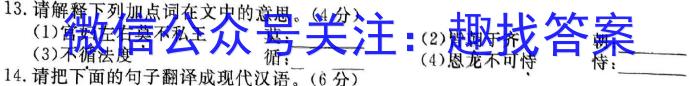 ［衡水大联考］2023年广东省高二年级5月大联考语文