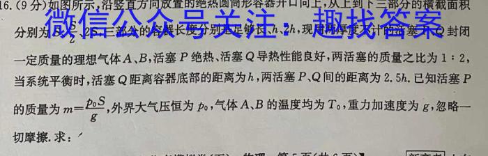 2023届华大新高考联盟高三年级4月联考（新高考）物理.