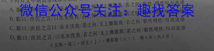 2022-2023学年中原名校中考联盟测评(二)语文