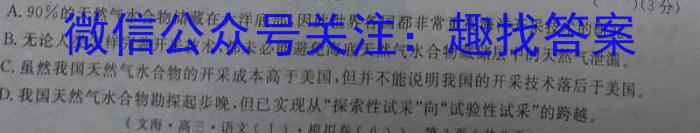 2023届四川省大数据精准教学联盟高三第三次联考语文