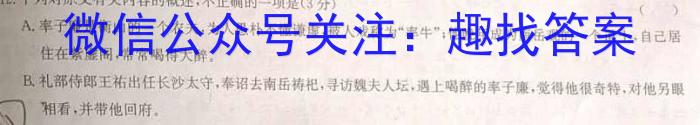 2023届全国老高考百万联考高三5月联考(666C)语文