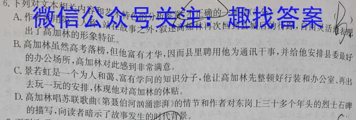 2023年昆明一中、银川一中高三联合考试二模(5月)(新教材)语文