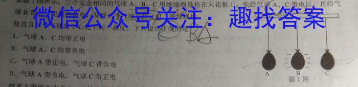 中考必刷卷·2023年名校压轴二l物理