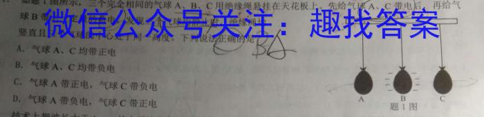 安徽省颍上县2023届九年级教学质量检测（5月）物理`