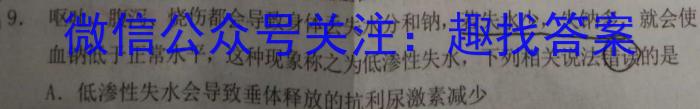 神州智达 2024-2023高三省级联测考试 预测卷Ⅱ(七)7生物