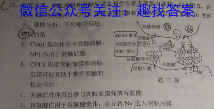 江西省重点中学盟校2023届高三第二次联考生物