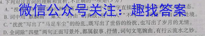 2023年商洛市第三次高考模拟检测试卷(23-432C)语文