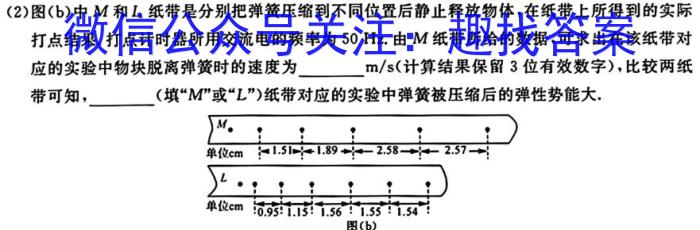 2023安徽中考抓分卷五物理`