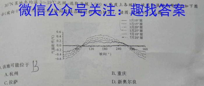 同一卷·高考押题2023年普通高等学校招生全国统一考试(二)q地理