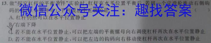 2023年普通高等学校招生统一考试 S3·临门押题卷(四)物理`