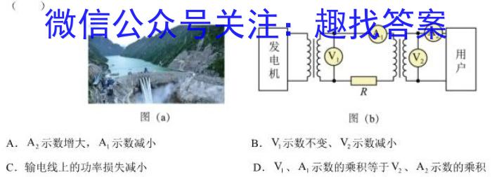 湖南天壹名校联盟2023届高三5月大联考物理`